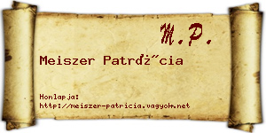 Meiszer Patrícia névjegykártya
